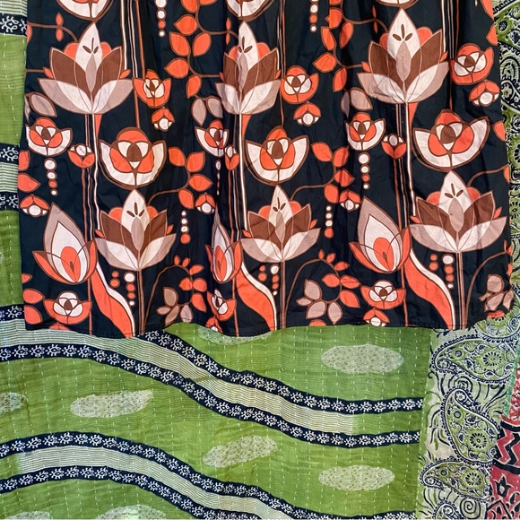 Eva Franco x Anthropologie Black Floral Retro Mod Tent Min Dress Size Medium - Picture 7 of 16